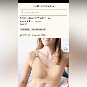 Kindred Bravely Nellie Sublime Wireless Bra - Beige